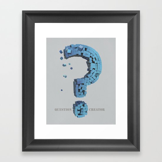 Question Creator Framed Art Print