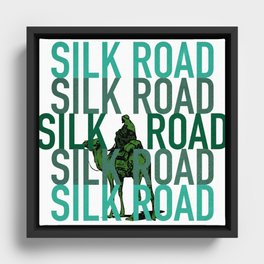The Silk Road Marketplace  Framed Canvas