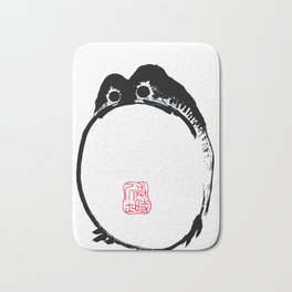 Matsumoto Hoji Frog Bath Mat | Asian, Frogmeme, Japan, Ribbit, Japaneseart, Unimpressed, Aesthetic, Frog, Toads, Kero 