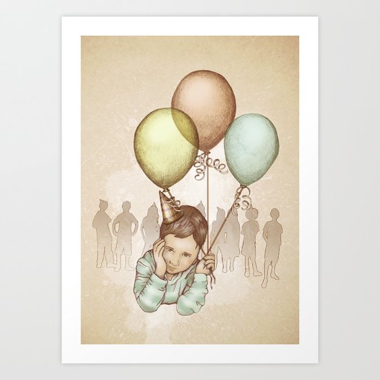 Lonely Boy Art Print