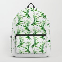 Watercolor tropical palm leaves Backpack