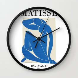 Blue Nude - Henri Matisse - Poster Wall Clock | Minimalist, Matisse, Woman, Minimalism, Figure, Poster, Cutouts, Bluenude, Blue, Cutout 
