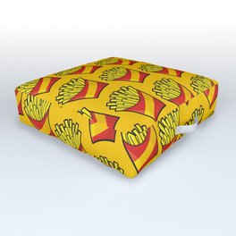 French Fries Outdoor Floor Cushion | Drawing, Fastfood, Potatoes, Illustration, Junkfood, Digital, Fried, Pop Art, Potatos, Vector 