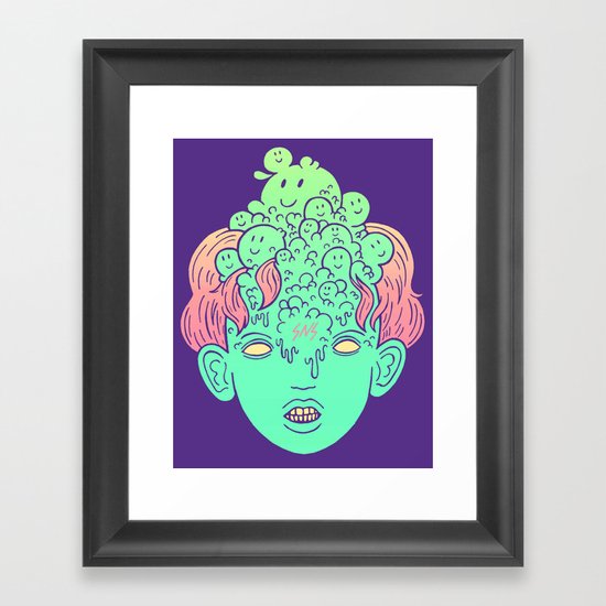 brain parasites Framed Art Print