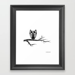 Owl Night Long Framed Art Print