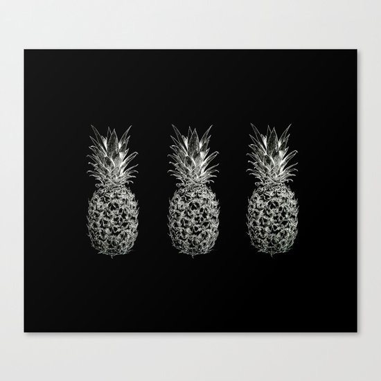 Serious Pineapples Canvas Print