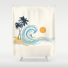 Minimalistic Summer II Shower Curtain