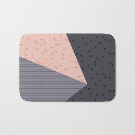 Geometry Blocks 8 Bath Mat