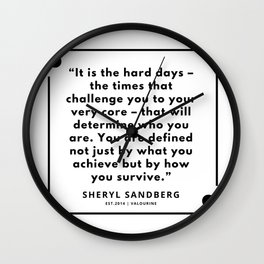 16   | Sheryl Sandberg Quotes | 190902 Wall Clock