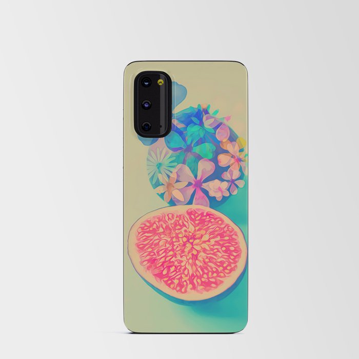 Figs Fruit pink, dreams, pastel, love, cute,  Android Card Case