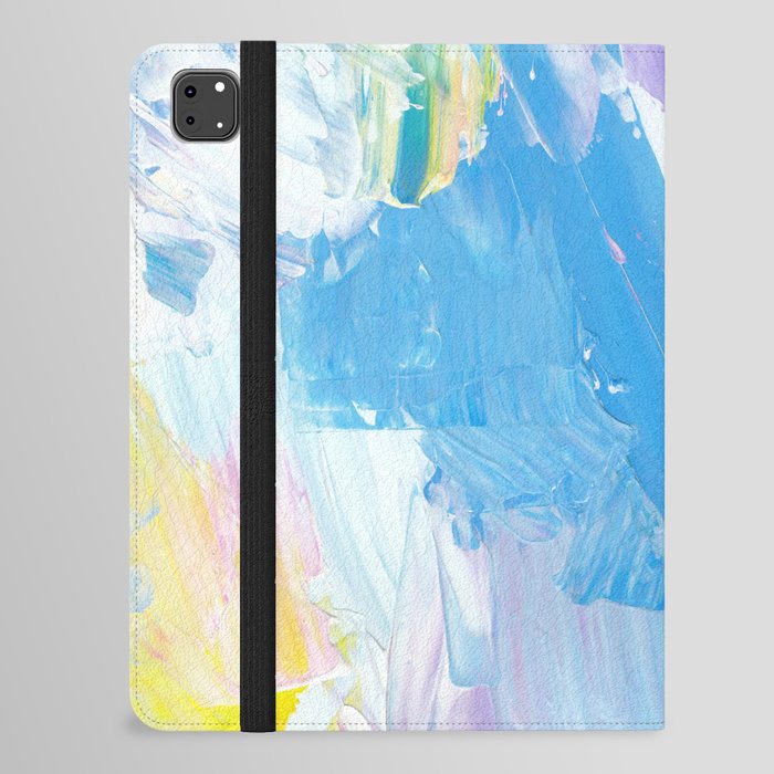Abstract Pastel Colorful Painting iPad Folio Case