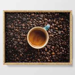 Espresso & Coffee Beans Serving Tray
