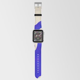 Abstract Linework Study in Indigo Blue Apple Watch Band