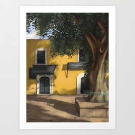 Puebla City, Mexico Digital Art Print Art Print