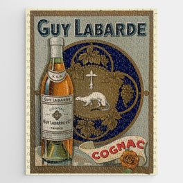 1920 Guy Labarde Cognac Alcoholic Beverage Aperitif Vintage Advertisement Poster / Posters  Jigsaw Puzzle