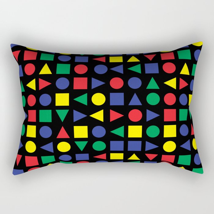 Mid Century Geometric Rectangular Pillow