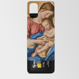Madonna with the Sleeping Child, 1640-1685 by Sassoferrato Android Card Case