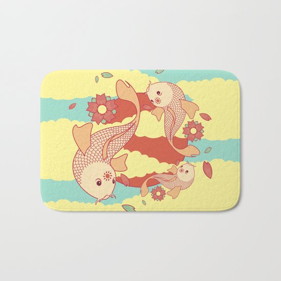 go with the flow Bath Mat
