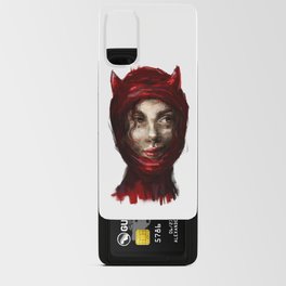 cunning girl lucifer in a red balaclava Android Card Case