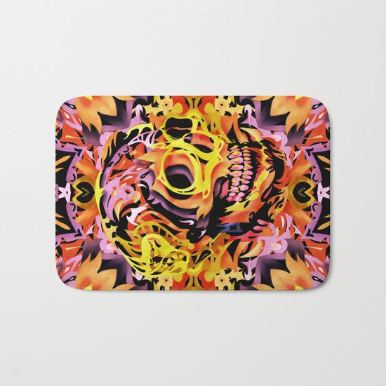 Skull V Bath Mat