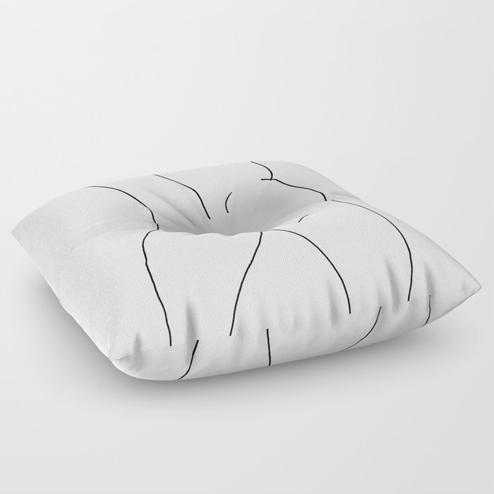 Curved Male Back Floor Pillow