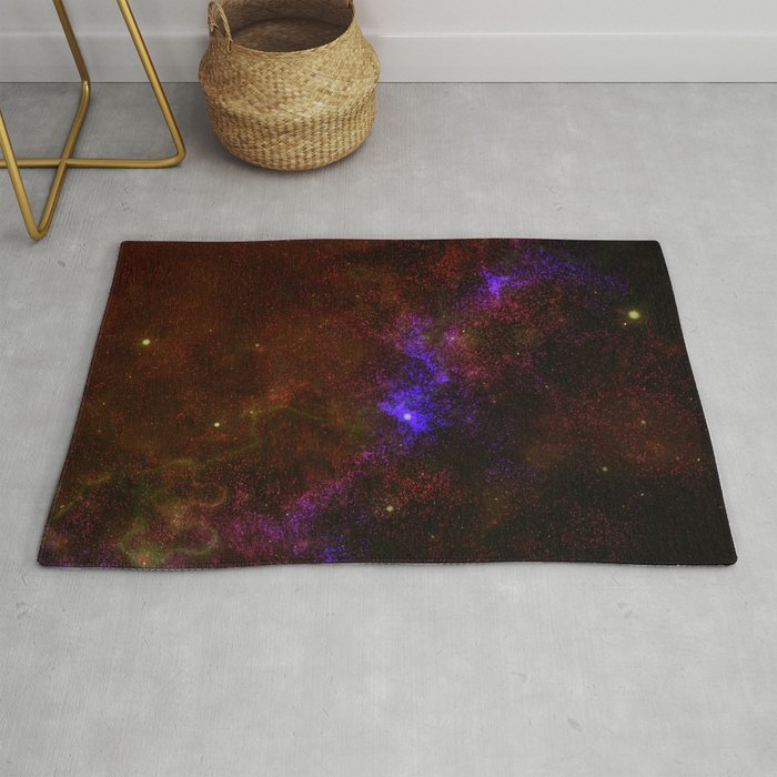 Colorful Universe Nebula Galaxy And Stars Rug