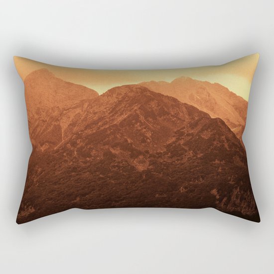 Evening in the mountains Rectangular Pillow