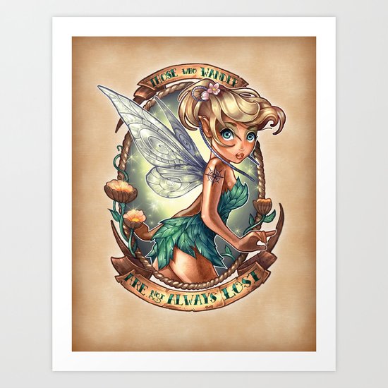 Those Who Wander Are Not Always Lost Art Print