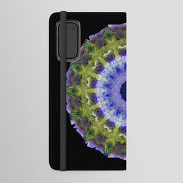 Purple And Green Healing Aura Chakra Mandala Art  Android Wallet Case