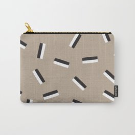 Taupe Chalk Lines | Beautiful Interior Design Carry-All Pouch