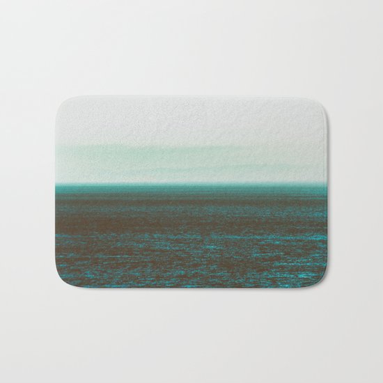 Sea front green Bath Mat