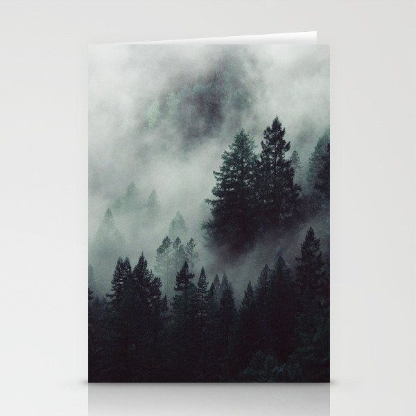 Rain in the forest Stationery Cards