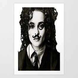 Helena Bonham... Chaplin? Art Print