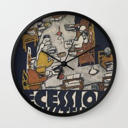 Egon Schiele - Secession 49. Exhibition Wall Clock