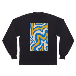 25 Abstract Swirl Shapes 220711 Valourine Digital Design Long Sleeve T-shirt