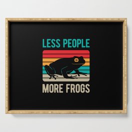 Funny Frogs Saying Serving Tray