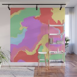 Liquid Colorful Swirl Wall Mural
