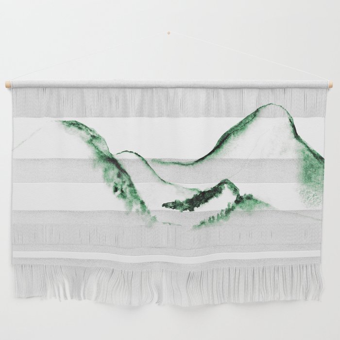 Silence In The Green Wall Hanging