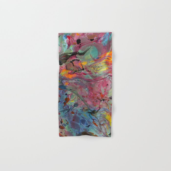 Abstract Painting ; Cosmos Hand & Bath Towel