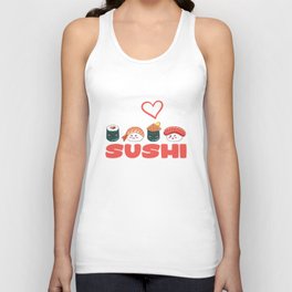 I Love Sushi Unisex Tank Top