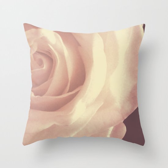 Roses are White Throw Pillow