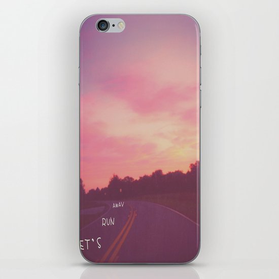run away road iPhone & iPod Skin