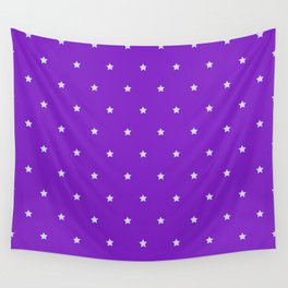 Purple Magic Stars Collection Wall Tapestry