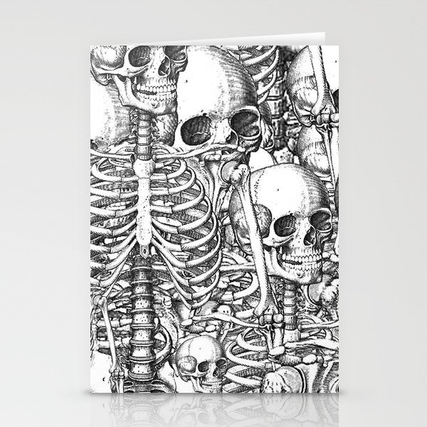 Skeleton Mess Stationery Cards