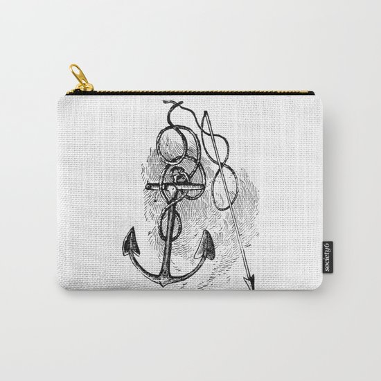 Anchor and harpoon. Carry-All Pouch