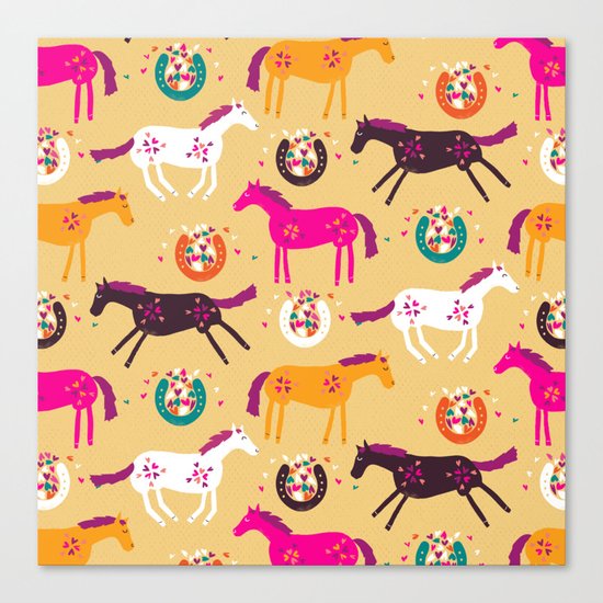 Lucky Horses Canvas Print