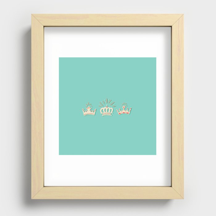 Trois Crown Recessed Framed Print