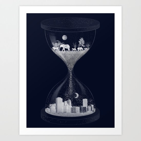 Sand Timer Art Print
