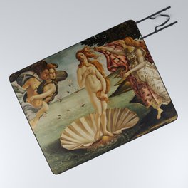 The Birth of Venus by Sandro Botticelli Picnic Blanket