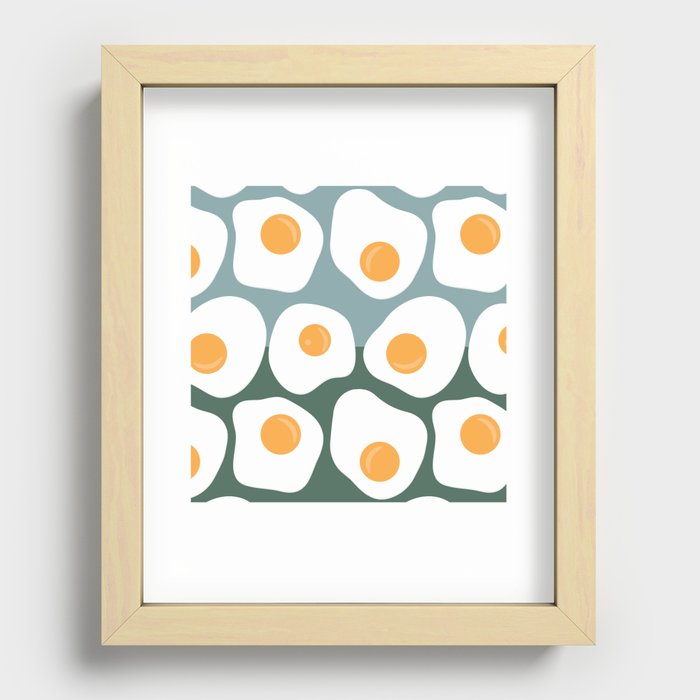 Egg Pattern  Recessed Framed Print